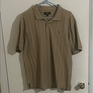 Oleg Cassini Tan Polo Shirt